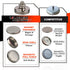 ULIBERMAGNET 4Pack Pot Magnets, Strong Neodymium Round Magnet with M8 Male Thread, Powerful Magnetic Mounting for Tools