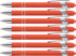 Rubberized Soft Touch Ballpoint Pen with Stylus Tip, Premium Metal, Black Ink, Medium Point (Orange, 7)