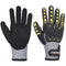 Portwest A722 Anti Impact Safety Work Gloves, Cut Resistant, Gray/Black, Large