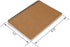 TWONE 3 Packs Brown Soft Cover Notebook with 100 Ruled Pages, 50 Sheets, 8.25 x 5.55 inch for Home School Travel