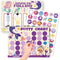Potty Training Chart for Girls, Mermaid Theme, 8.3 x 11.2 inches, 10
