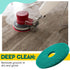 2 12" Commercial Teenyyou Pcs Green Scrubbing Pads Cleaning Orbiter Pads-Maintenance Non Woven for Floor Buffer Machine