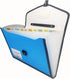 Expanding File Folder with Labels - 13 Pocket Accordion Document Organizer, Expanding Zip File Folder for Letter A4