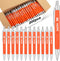 Qilery 200 Pcs Breast Cancer Pens Bulk - Pink Ribbon Retractable Ballpoint Pens with HOPE Imprint for Charity Run