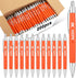 Qilery 200 Pcs Breast Cancer Pens Bulk - Pink Ribbon Retractable Ballpoint Pens with HOPE Imprint for Charity Run