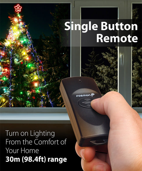 Fosmon WavePoint Wireless Remote Control Outdoor Electrical Outlet Switch, Weatherproof Heavy Duty