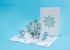 Paper Love 3D Snowflakes Pop Up Card - Gift for Winter, Christmas, 5" x 7" Cover with Envelope and Note Tag