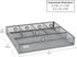 Mind Reader Drawer Organizer, Desk Utensil Organizer, Metal Mesh, 15" L x 12" W x 2.25" H, Set of 2, Silver