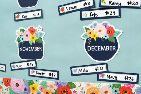 Teacher Created Resources Wildflowers Birthdays Mini Bulletin Board (TCR6704)