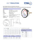 PIC Gauges TRI-RC-254R2.95-D Commercial Tridicator, 2-1/2" Dial, 1/4" Male NPT, 0/75 psi Range, Black Steel Case