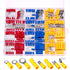 Ginsco 250Pcs Insulated Wire Connectors Assorted Crimp Terminal Kit - Quick Disconnect Ring Spade Butt Splices