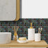 25Pcs Peel&Stick Mosaic Wall Tile Transfers for Home Decor, 4x4inch Waterproof Vinyl Splashback Sticker Tile Decal