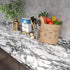 YENHOME 17.7"X118" Gray Marble Wallpaper Peel and Stick Contact Paper for Waterproof Kitchen and Bathroom Countertops.