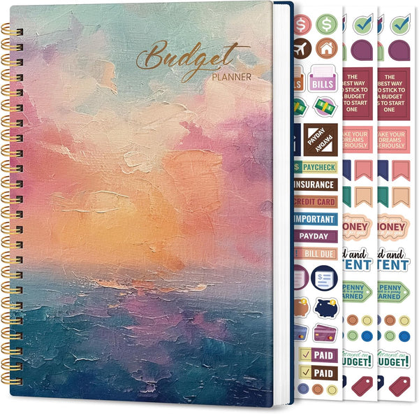 Aesthetic Budget Planner - Monthly Finance Planner with Expense Tracker, Undated Bill