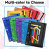 V-Opitos Pencil Pouch for 3 Ring Binder, 2 Pack Purple Zipper Pouches, Durable Cloth Case with Clear Window for Supplies