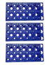 3PCS 28 Well Centrifuge Tube Rack for 10ml/15ml/50ml Laboratory Plastic Tube Holder (Deep Blue)
