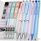 Nicpro 22PCS Pastel Mechanical Pencils Set with Case, 0.5, 0.7, 0.9 mm, 2mm Lead Holders, 11 Tube Lead Refills & 3