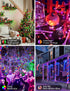echosari Smart String Lights, 100 LED 33Ft RGB Fairy Lights with Remote & App Control, Music Sync for Christmas Trees
