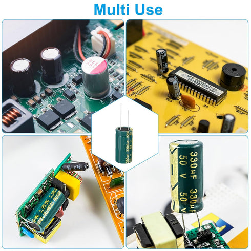 PATIKIL 63V 2200uF Electrolytic Capacitors, 5Pcs High Frequency Aluminum Capacitors for Electronics