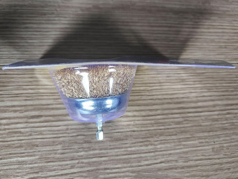 3" Wire Cup Brush with 1/4" Hex Shank, Heavy Duty Wires Brushes for Metal, Rust & Corrosion Removal