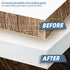 White Melamine Edge Banding 3/4 inch x 25ft Roll of Pre-glued Real Wood Tape for Cabinet Repair