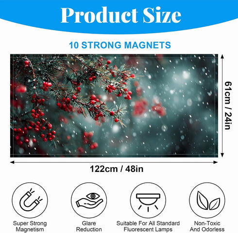 2 Pack 4 2 7) Fluorescent Light Covers- x Feet Magnetic Ceiling Light Cover Room Supplies (Color