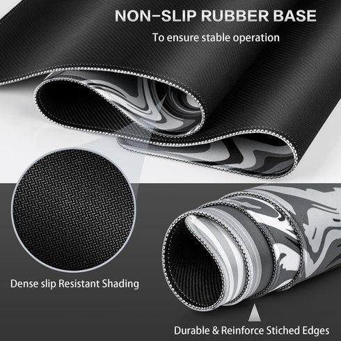 Canjoy Fluid Pattern Gaming Mouse Pad, Large Extended 31.5x15.9inch Computer Mouse Mat for Gaming/Office/Home