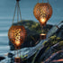2 Pack Hummingbird Mom,18 Inch TERESA'S COLLECTIONS Flame and Hot Air Balloon Hanging Solar Lantern for Garden Decor