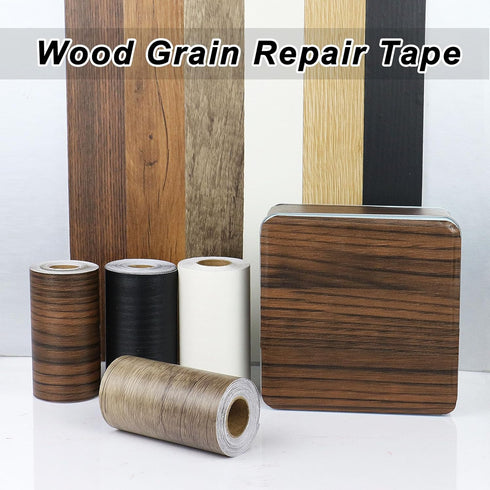 PACK 4inch 33ft,Self Projects,1 BOMEI Walnut Wood Grain Repair Tape X Adhesive Repair Patch for Furniture, Floors