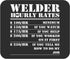 Funny Gag Sarcastic Mousepad, Welder Hourly Rate Gift for Welding Worker, Black Computer Mouse Pad