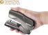 Bostitch Office Heavy Duty Stapler, 40 Sheet Capacity, No Jam, Half Strip, Fits in Palm, Gray