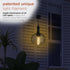 Alpine Corporation 10" Tall Hanging Solar Powered Outdoor Mesh Lantern with LED Lights, Black