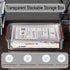Clear File Storage Box with Lids, A4 Storage Box for 8"x11" Paper, Stackable Magazine File A4 Paper Project Case Bins,