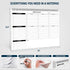 Weekly Planner To Do List Pad - 8.5x11" 52 Sheets Spiral - Desk Notepad with Multiple Sections, Undated Planning
