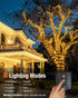 bitjam 1 Pack 49FT/15M 150LED 8 Solar Fairy Lights for Outside Waterproof, Solar String Lights Outdoor Modes Solar