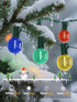 G40 50Ft 27 Bulbs, LED Globe Christmas String Lights, Multicolor Christmas Decorations Lights Shatterproof with LED