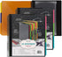 Samsill 2 Pack Deluxe 24 Pocket Spiral Project Folder Organizer with 12 Dividers, Zipper Pouch, Customizable Front Cover, Erasable Write On Tabs in Fashion Colors, Plastic Folders with Pockets by Samsill