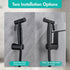 2 Pack Set BARROCK Handheld Bidet Sprayer for Toilet, Stainless Steel Metal Made Baby Cloth Diaper Spraying Kit