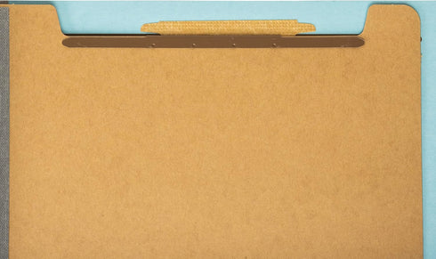 The File King Pressboard Classification File Folder - Pale Blue, Legal Size, Box of 10, 2/5 ROC Top Tab, 3” Expansion,