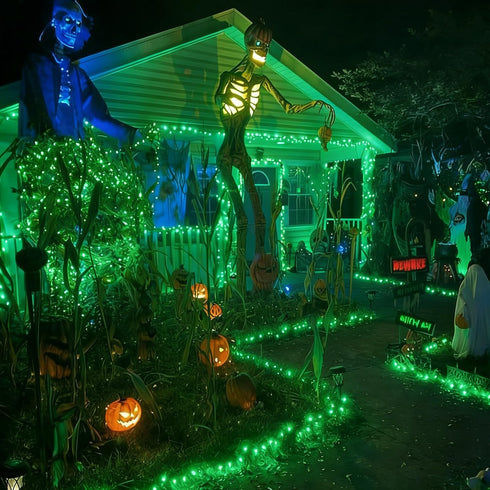 Decorations,300Lights 63.8ft(2pk 150L) LAMPHOME St. Patrick's Day Mini String Lights,Green st Patricks Day Tree