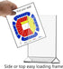 Marketing Holders ChefLand 4"W 6"H Pack 12 Countertop Marketing Holders x Literature Flyer Frame Of Letter Notice Menu