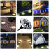 Rayolon 4.6 Inch (8 Pack Diameter Solar Ground Lights, Waterproof Solar Garden Lights, Outdoor Garden Waterproof Bright