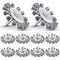 Acellegic 10 Pcs 3 Inch Knotted Wire Brush for Drill, Knot Wire Wheel