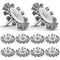Acellegic 10 Pcs 3 Inch Knotted Wire Brush for Drill, Knot Wire Wheel