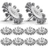 Acellegic 10 Pcs 3 Inch Knotted Wire Brush for Drill, Knot Wire Wheel