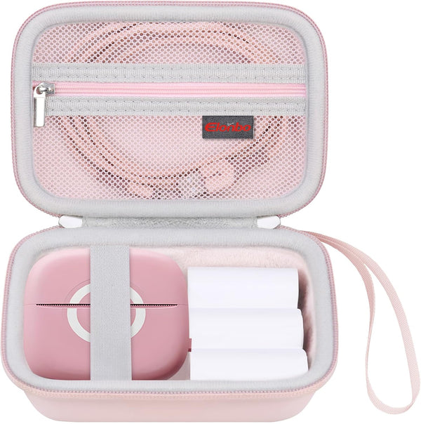 Elonbo Carrying Case Compatible with HUIJUTCHEN, Cabaro Wireless Mini Sticker Pocket Printer, Bluetooth Smart Portable