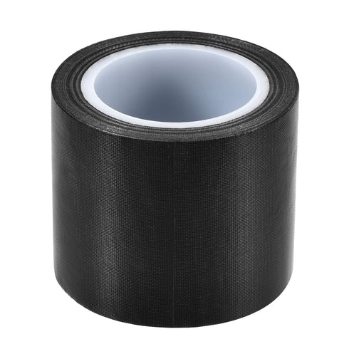 uxcell Heat Resistant Tape, High Temperature PTFE Film Adhesive, 50mm Width, 10m Length, Black