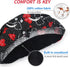 ABAMERICA 2 Pack Bouffant Caps - Adjustable Scrub Caps with Button and Sweatband for Women Men, One Size Multi Color