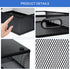Desk Drawer Organizer with 6 Adjustable Dividers, Metal Pen Organizer for Office Supplies (Pack 4, Black)
