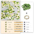 Operated,23FT 73LED YOUNGAR Ivy Vines with Fairy Lights,Leaf String Warm White Lights Battery/USB Fake for Bedroom Wall